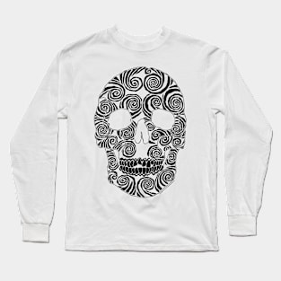 skull 9 black Long Sleeve T-Shirt